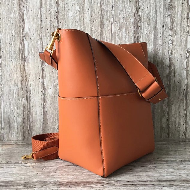 2018 celine original bare calfskin sangle medium bucket bag 77427 caramel