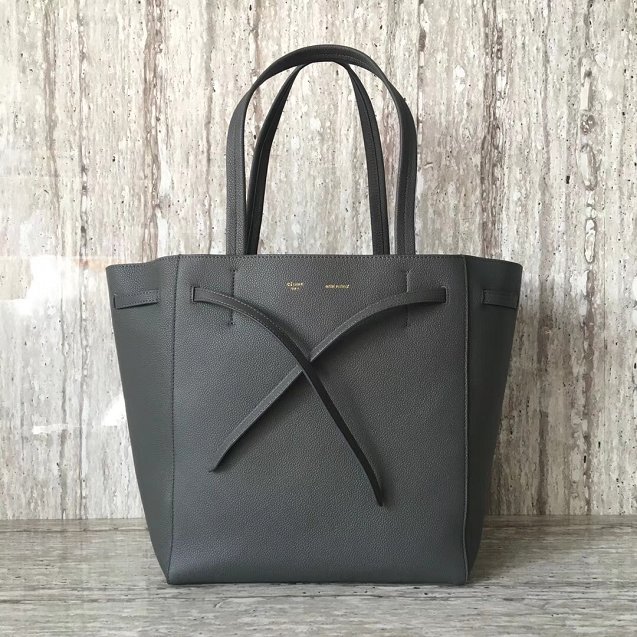 2018 celine original calfskin cabas phantom bag 2208 gray