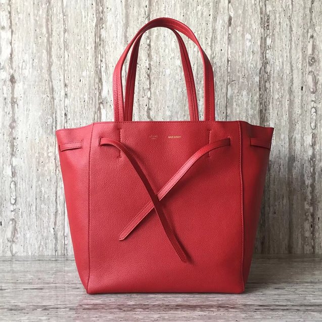 celine original calfskin cabas phantom bag 2208 red