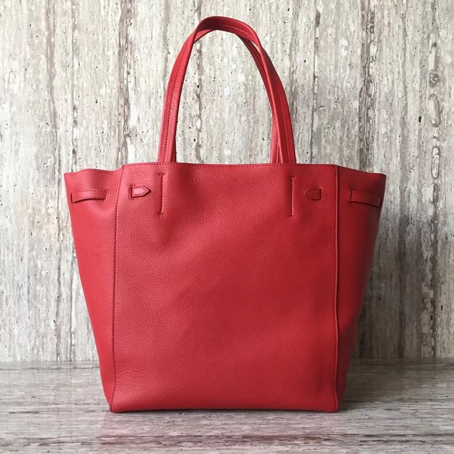 celine original calfskin cabas phantom bag 2208 red