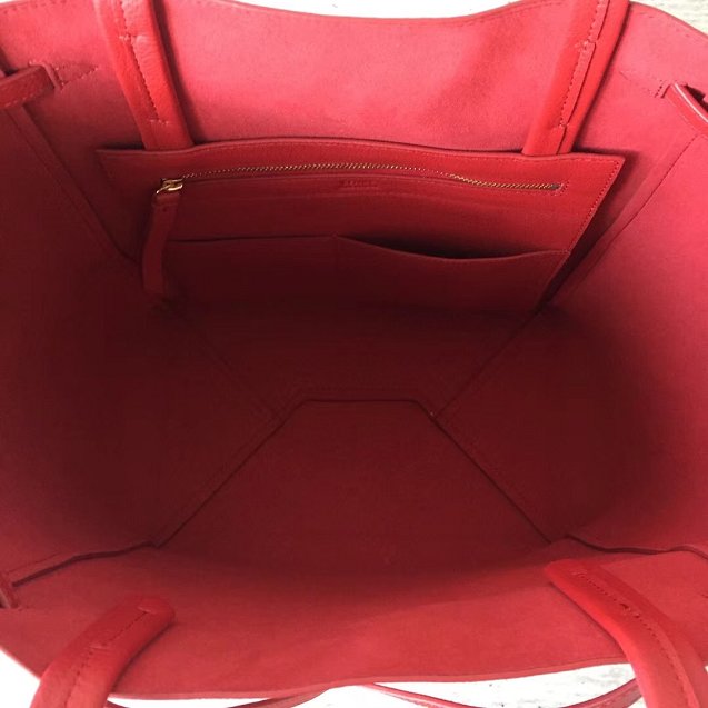 celine original calfskin cabas phantom bag 2208 red