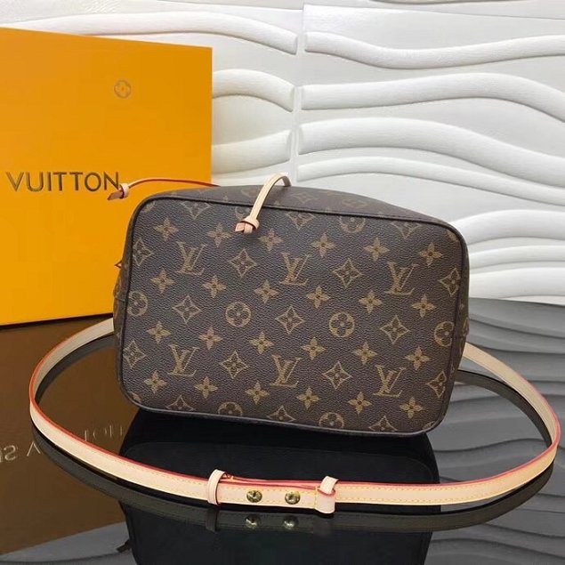 2018 louis vuitton original monogram canvas neonoe bag M44022 apricot