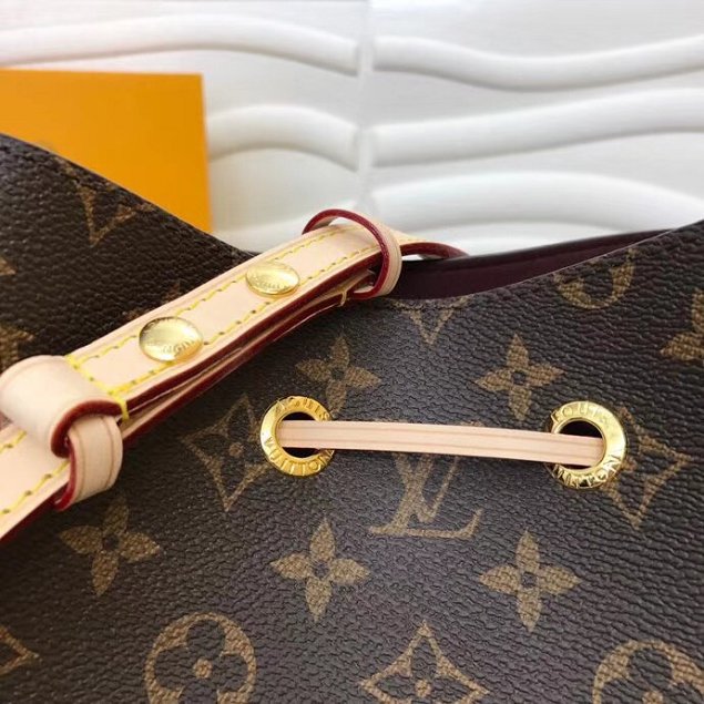 2018 louis vuitton original monogram canvas neonoe bag M44022 apricot