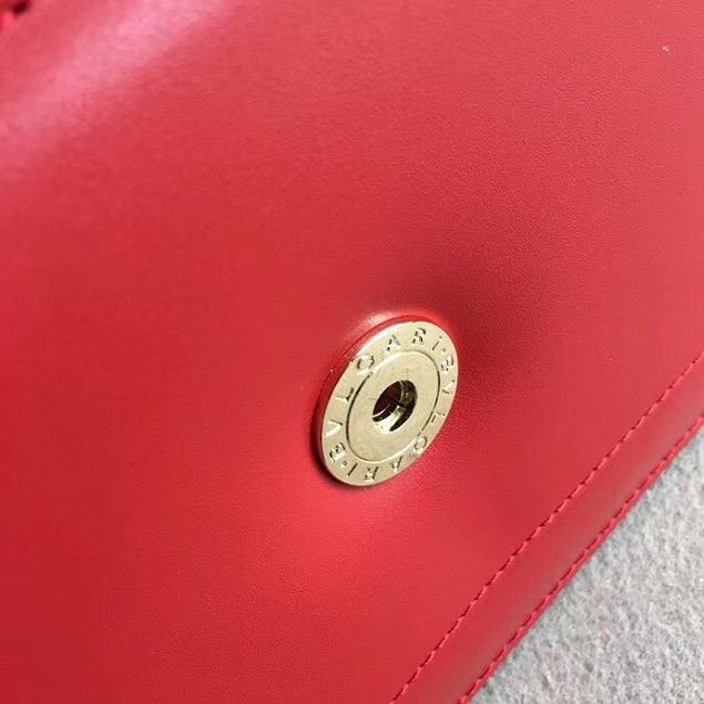Blvgari original calfskin small serpenti forever cover shoulder bag 286180 red