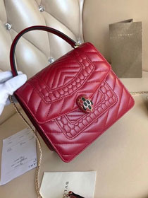 Blvgari original calfskin mini serpenti forever cover bag 286165 bordeaux