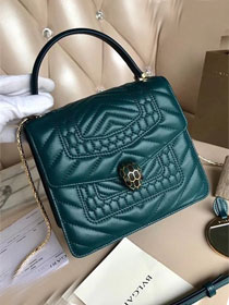 Blvgari original calfskin mini serpenti forever cover bag 286165 green