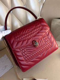 Blvgari original calfskin serpenti forever cover bag 286162 bordeaux