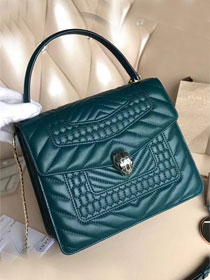 Blvgari original calfskin serpenti forever cover bag 286162 green