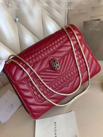 Blvgari original calfskin serpenti forever cover bag 286163 bordeaux