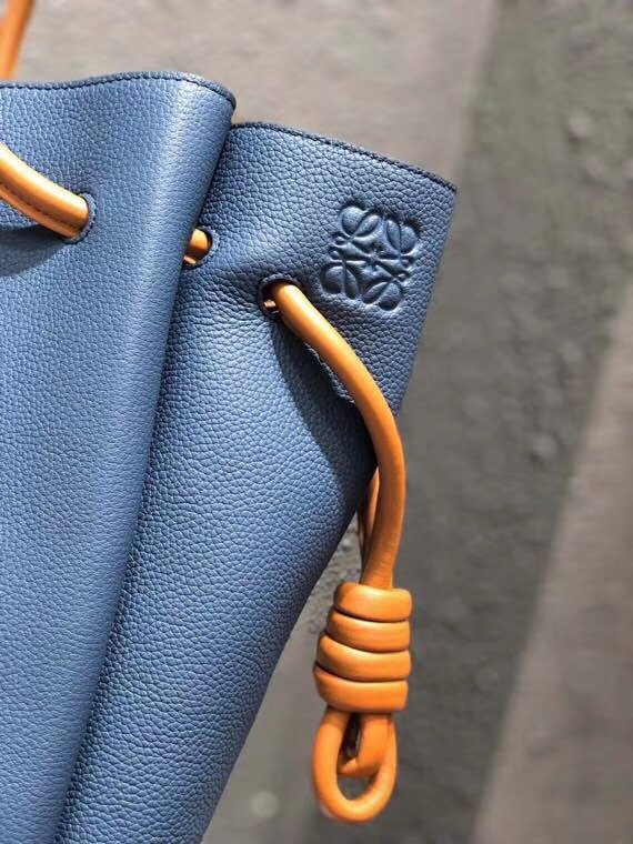 2018 Loewe original calfskin flamenco knot tote bag 061803 blue