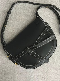 2018 Loewe original calfskin gate bag 186294 black