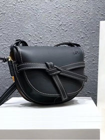 2018 Loewe original calfskin gate small bag 186336 black
