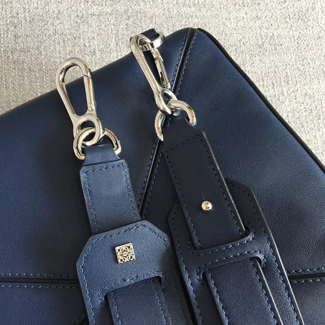 Loewe original calfskin puzzle bag 20155 navy blue