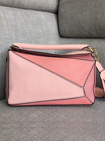 Loewe original calfskin puzzle bag 20155 pink