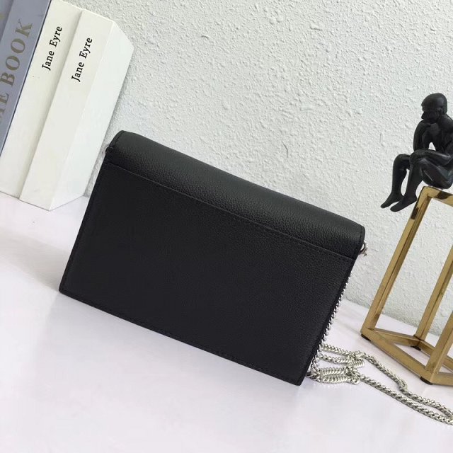 2019 Louis vuitton original calfskin mylockme chain pochette M63471 black