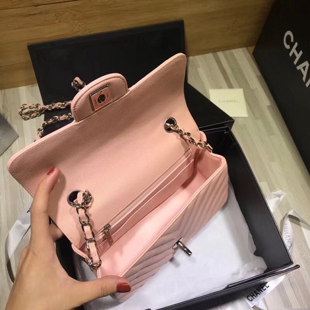 CC original lambskin mini flap bag A69900-3 pink