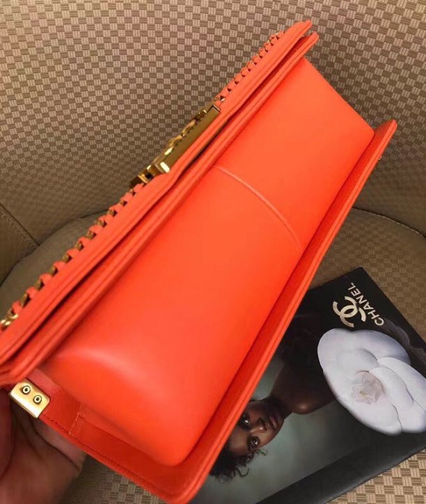 CC original genuine stingray skin le boy bag A94804 orange