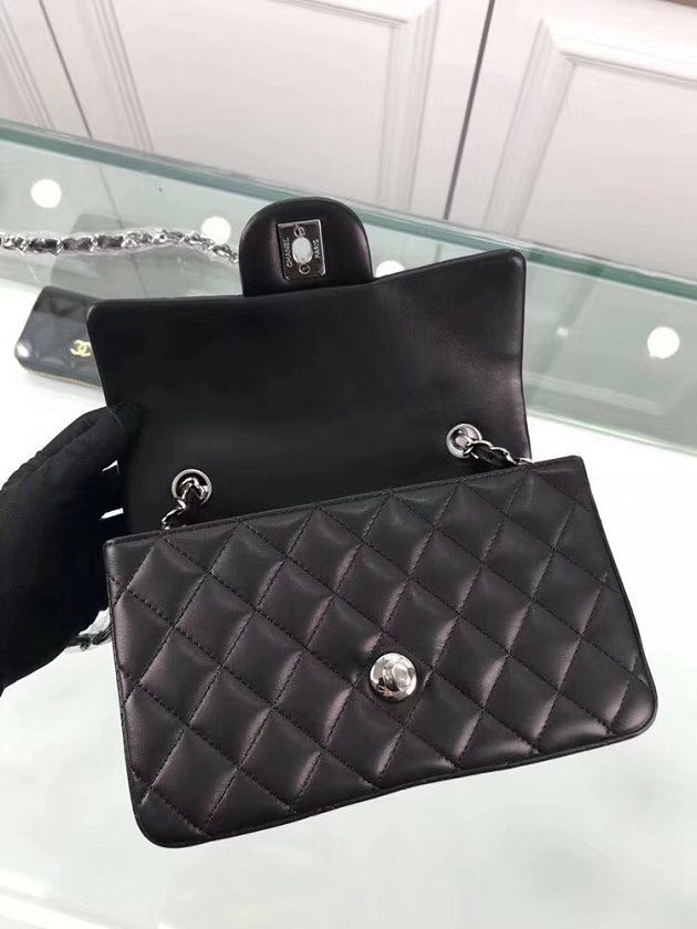 CC original lambskin leather mini flap bag A69900 black