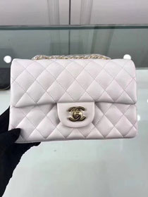 CC original lambskin leather mini flap bag A69900 white