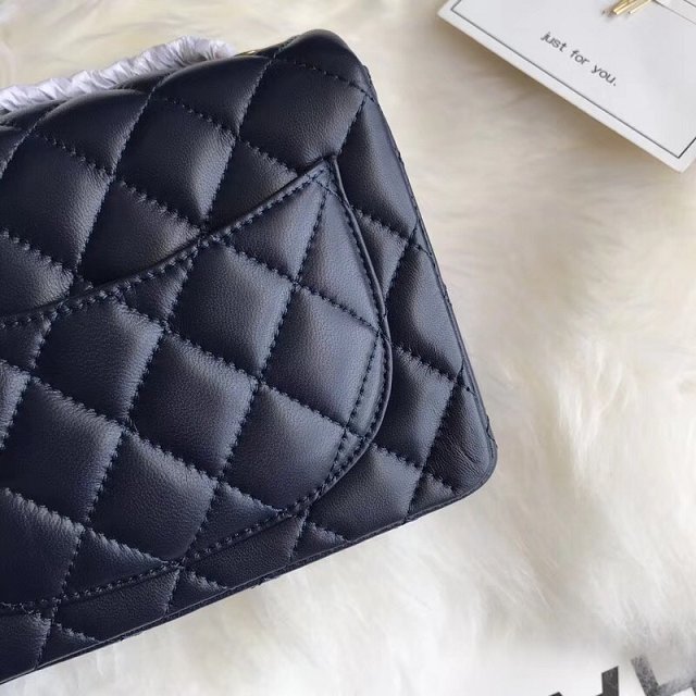 CC original lambskin super mini flap bag A35200 navy blue