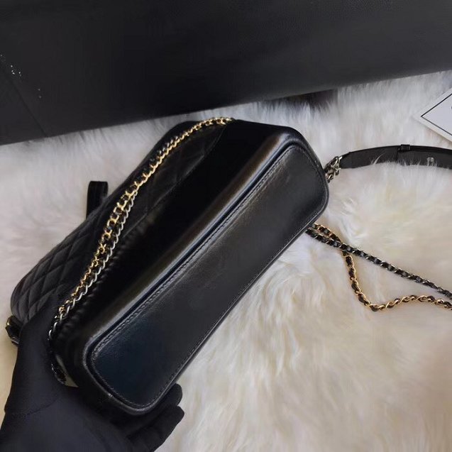 CC original aged calfskin gabrielle hobo bag A93824 black