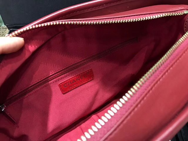 CC original aged calfskin gabrielle hobo bag A93824 dark red