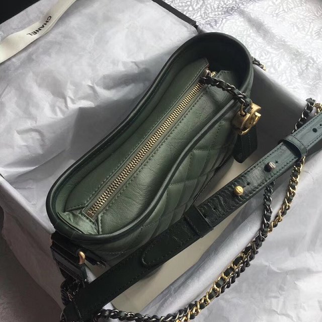 CC original aged calfskin gabrielle small hobo bag A91810 olive