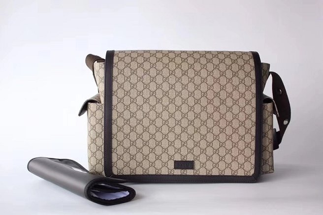2019 GG original canvas supreme diaper bag 495909 coffee