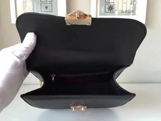 Valentino original smooth calfskin small chain shoulder bag 0312 black