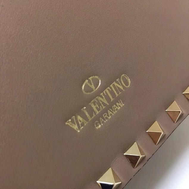 Valentino original calfskin rockstud mini shoulder bag 0124 grey