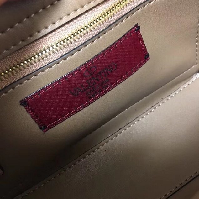 Valentino original calfskin rockstud mini shoulder bag 0124 grey