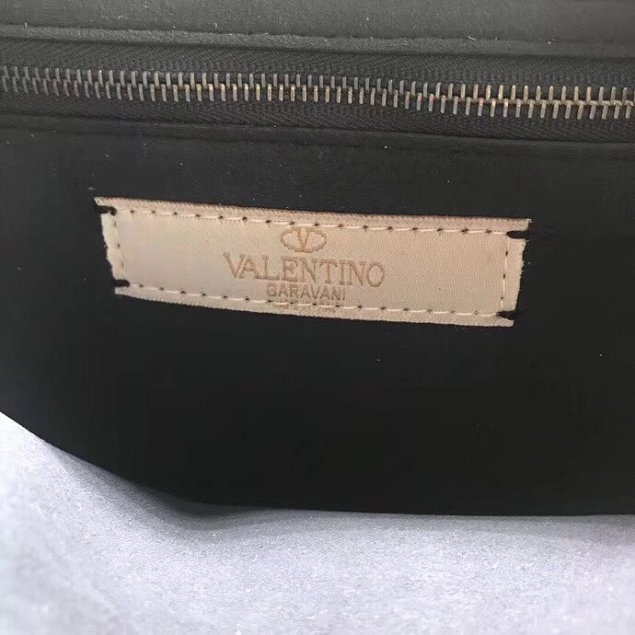 Valentino original calfskin rockstud shoulder bag 0125 black