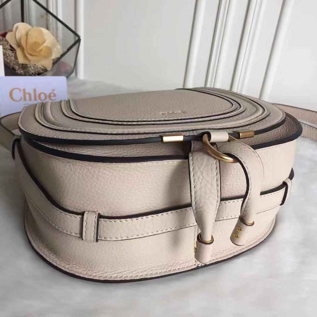 Chloe original calfskin large marcie crossbody saddle bag 2019 beige