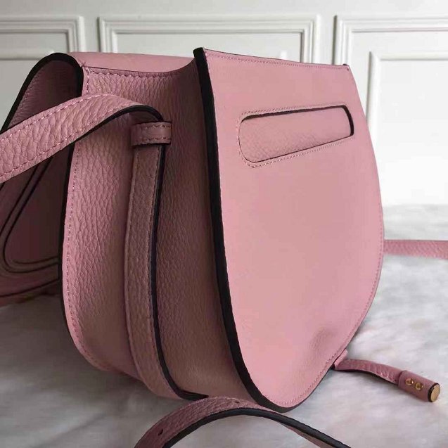 Chloe original calfskin large marcie crossbody saddle bag 2019 pink