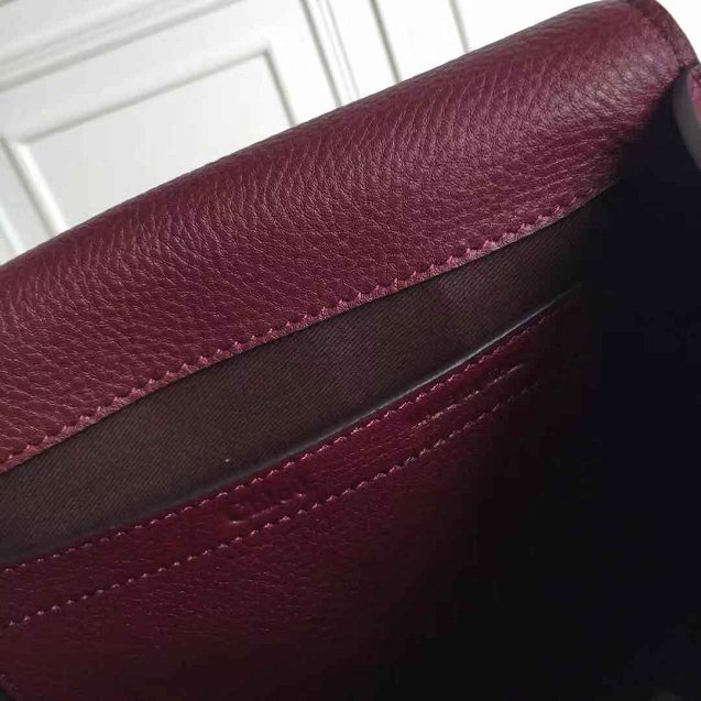 Chloe original calfskin marcie crossbody saddle bag 2000 bordeaux