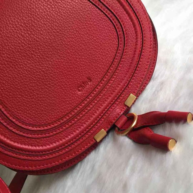 Chloe original calfskin marcie crossbody saddle bag 2000 red