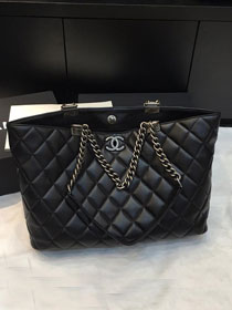 2019 CC original calfskin shopping tote bag A93535 black