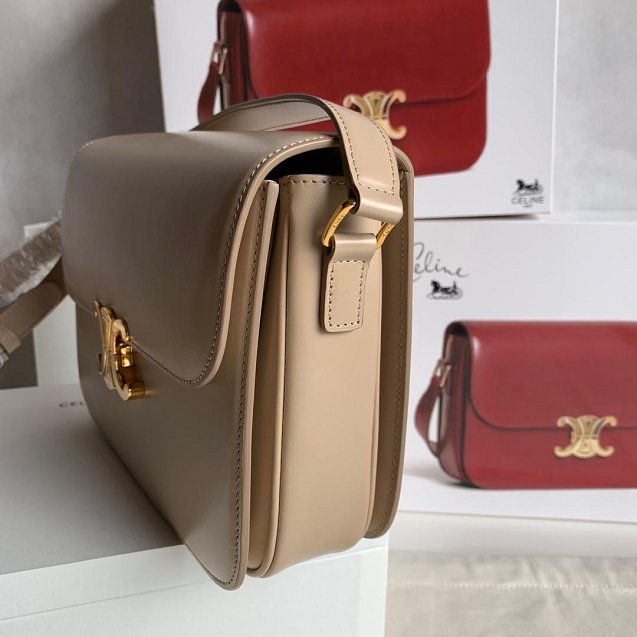 2019 Celine original calfskin large triomphe bag 187353 apricot