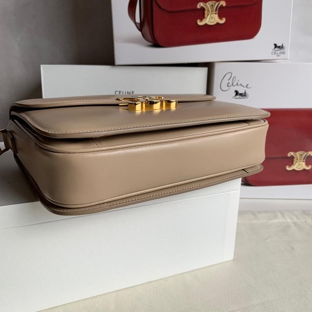 2019 Celine original calfskin large triomphe bag 187353 apricot