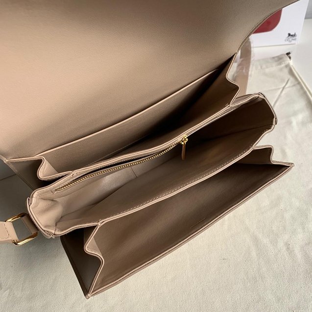 2019 Celine original calfskin large triomphe bag 187353 apricot