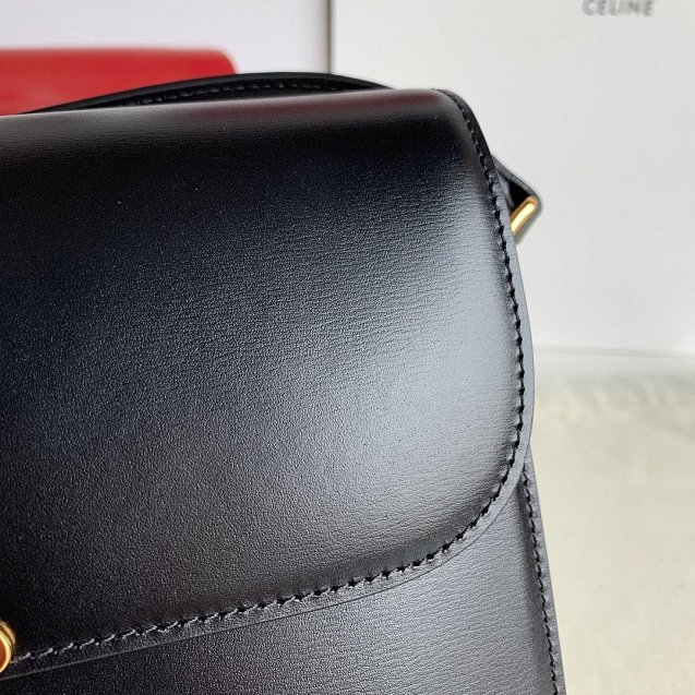 2019 Celine original calfskin large triomphe bag 187353 black