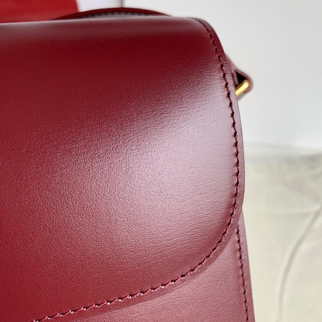 2019 Celine original calfskin large triomphe bag 187353 bordeaux