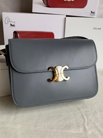 2019 Celine original calfskin large triomphe bag 187353 grey