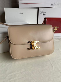 2019 Celine original calfskin medium triomphe bag 187363 apricot