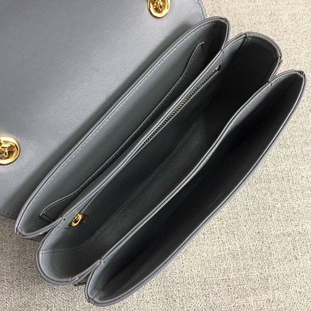 2019 Celine original smooth calfskin medium C bag 187253 grey