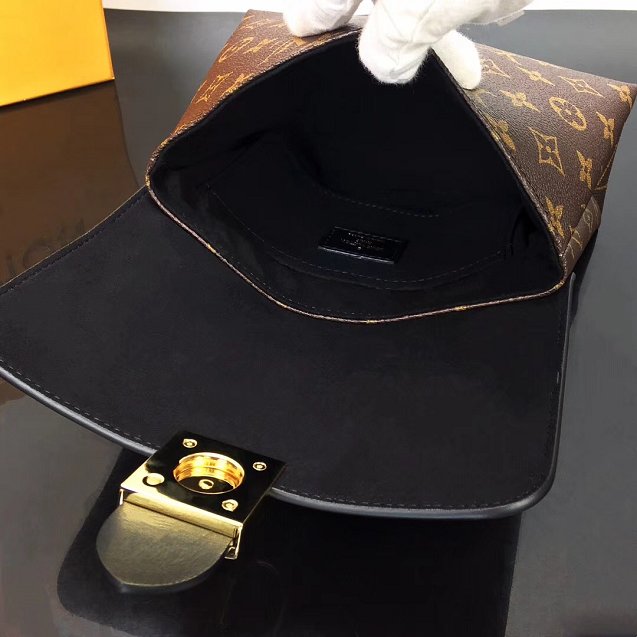 Louis vuitton original calfskin&monogram locky bb M44141 black