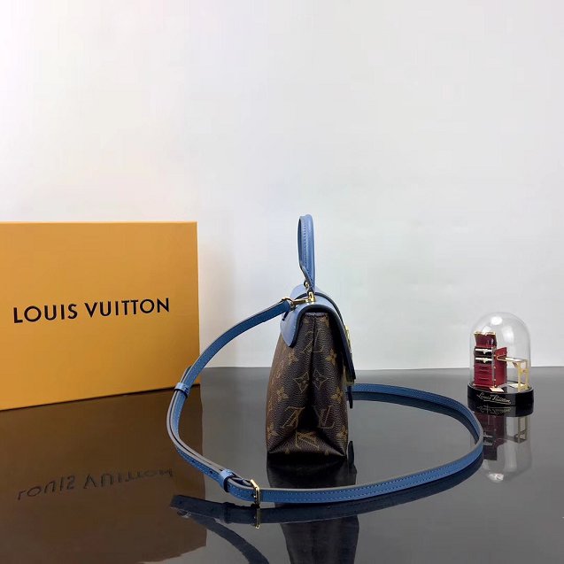 Louis vuitton original calfskin&monogram locky bb M44321 blue