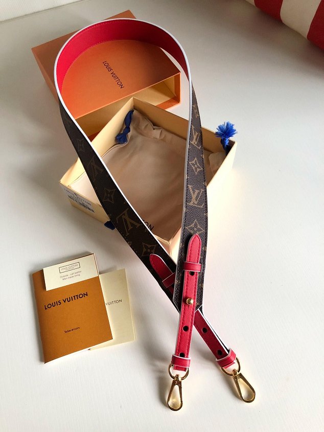 Louis vuitton original monogram long strap LV00003 red