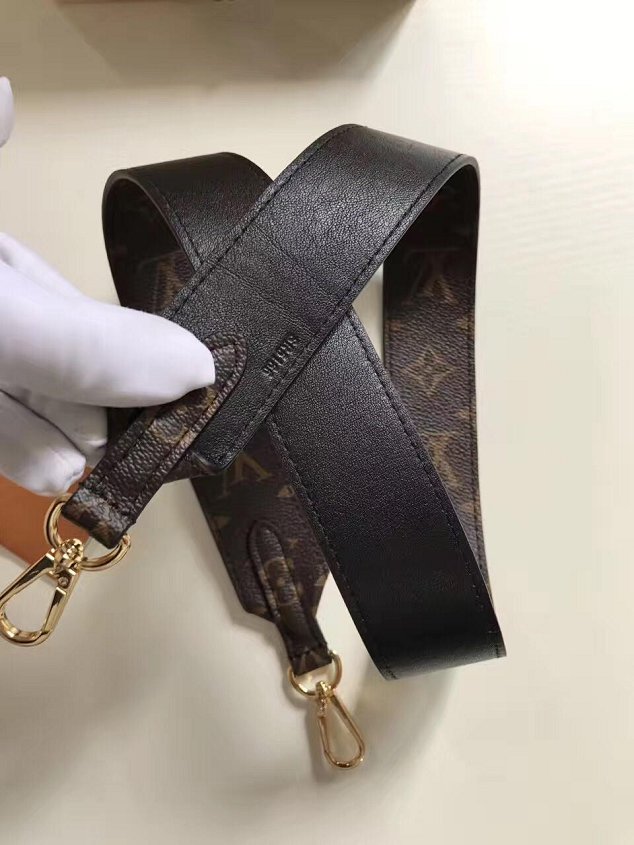 Louis vuitton original monogram long strap LV00006 black