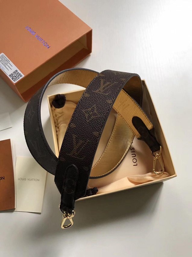 Louis vuitton original monogram long strap LV00006 gold